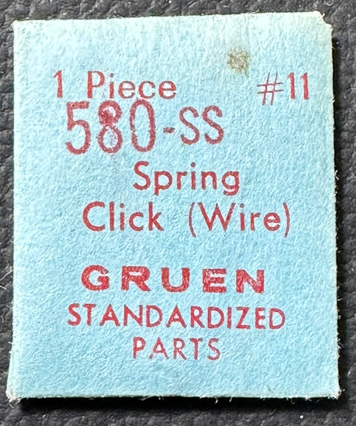 GRUEN #11 EB430 CAL580SS CLICK SPRING GENUINE WATCH REPAIR PART WP4