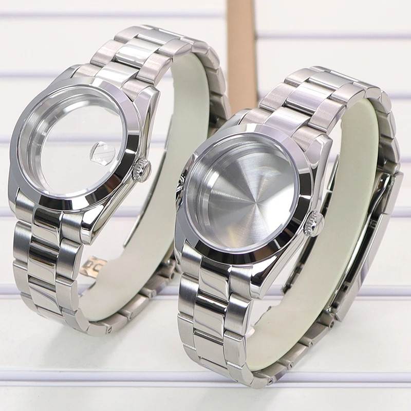 For NH35 nh36 nh38 8215 Movement 36mm/40mm Luxury men Watch Cases oyster strap