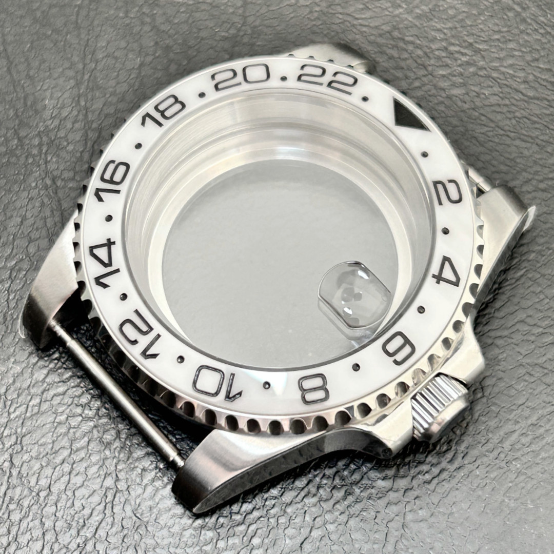 40mm White Watch Cases Stainless Steel Fit Nh35 Nh34 38 Movement 28.5mm Dial Mod