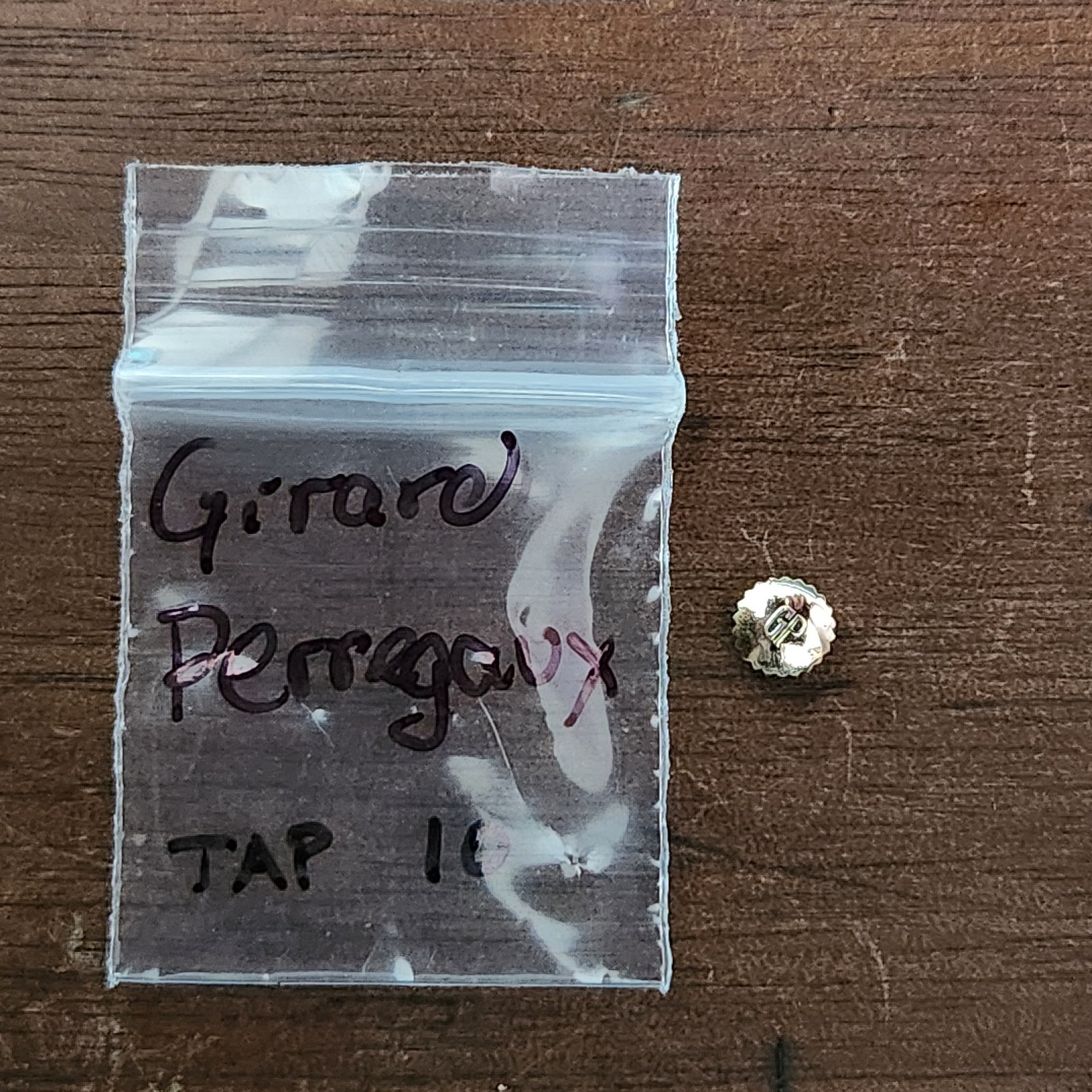 Vinatge Girard Perregaux Watch Crown Tap 10 Approx. 5mm Gold Tone