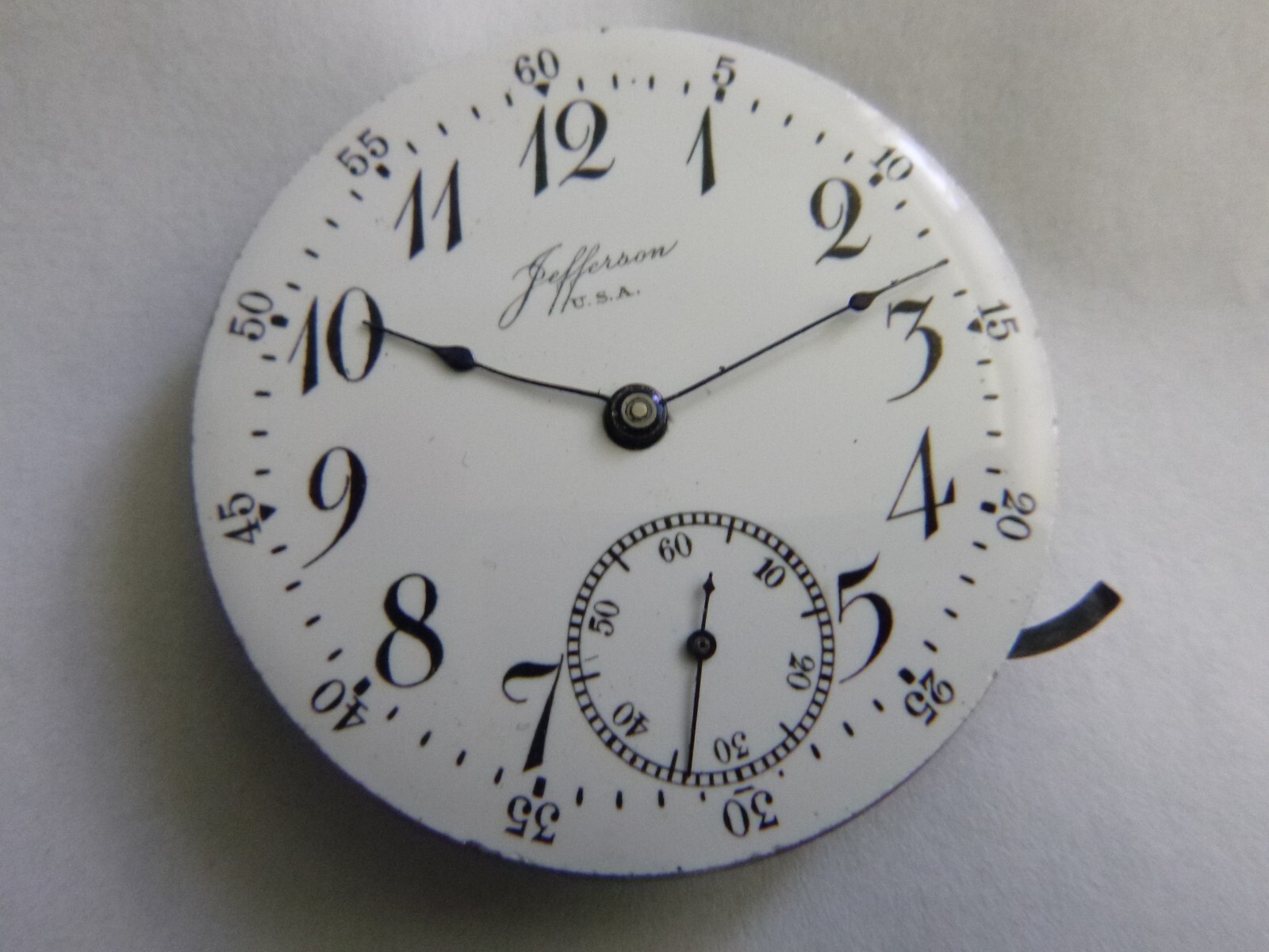 16s New York Standard Jefferson USA pocket watch MOvement for parts/repair