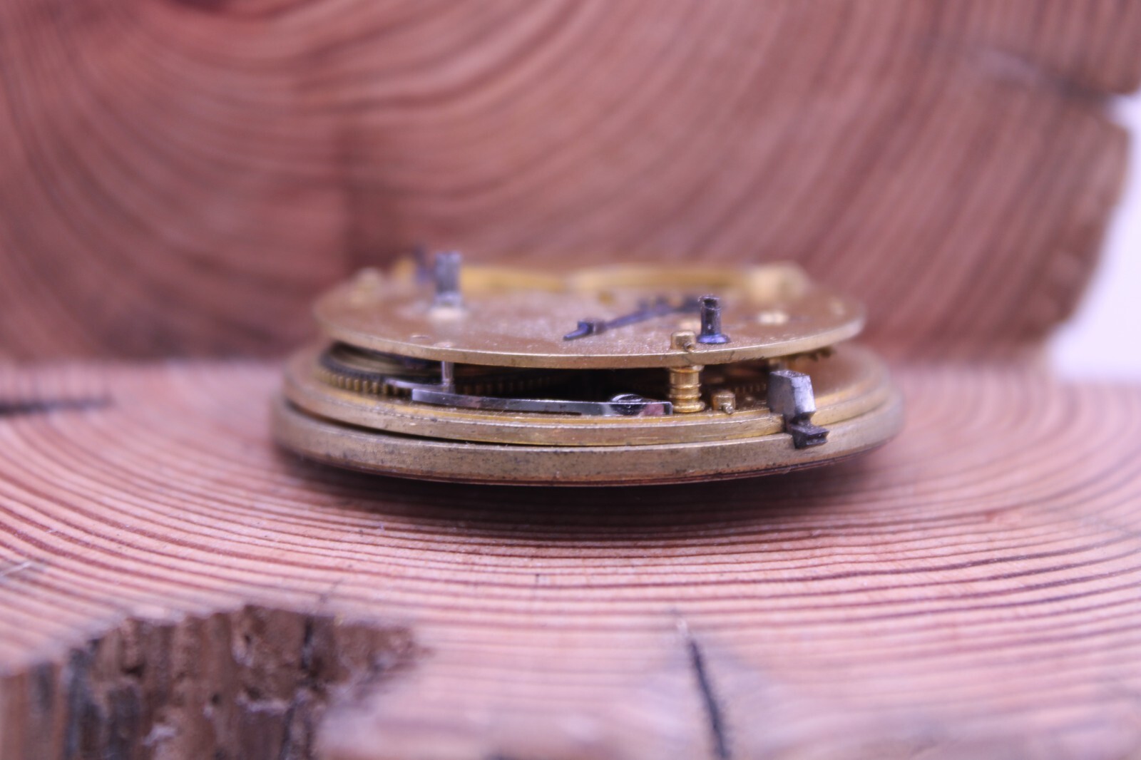 ENGLISH FUSEE VERGE POCKET WATCH MOVEMENT 41.3mm #15216 FOR REPAIR (KO)