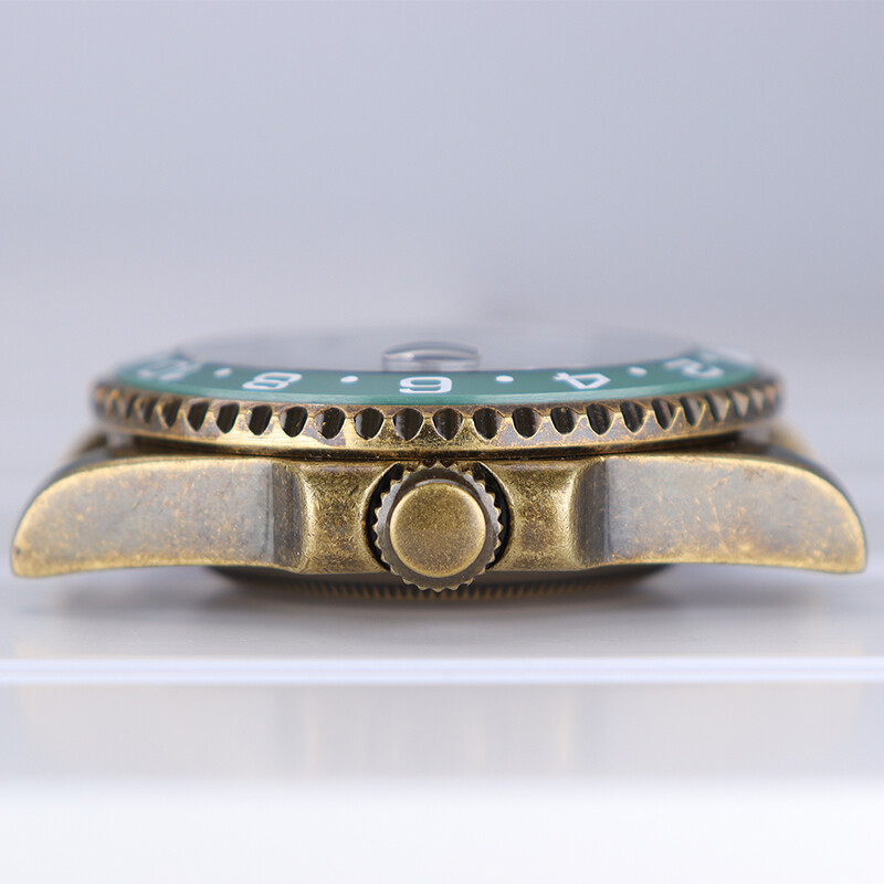 Bronze 40mm Retro Watch Cases Accessory stainless steel For Seiko nh35 Movement