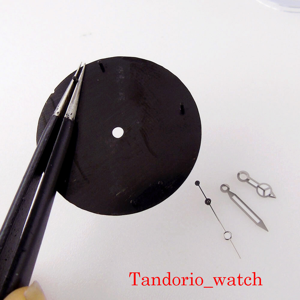 Bliger 29mm Black Sterile No Logo Watch Dial Hand For NH35 MIYOTA 8215 Movement