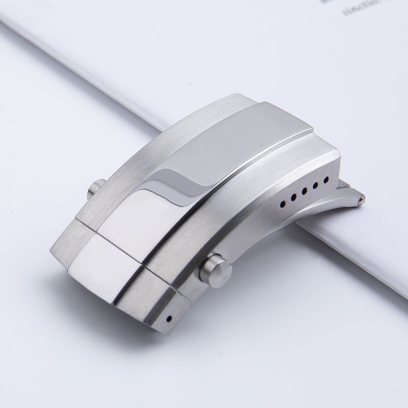 Fit for Breitling Watch Strap 18mm SS Fold Adjustable Deployment Buckle Clasp