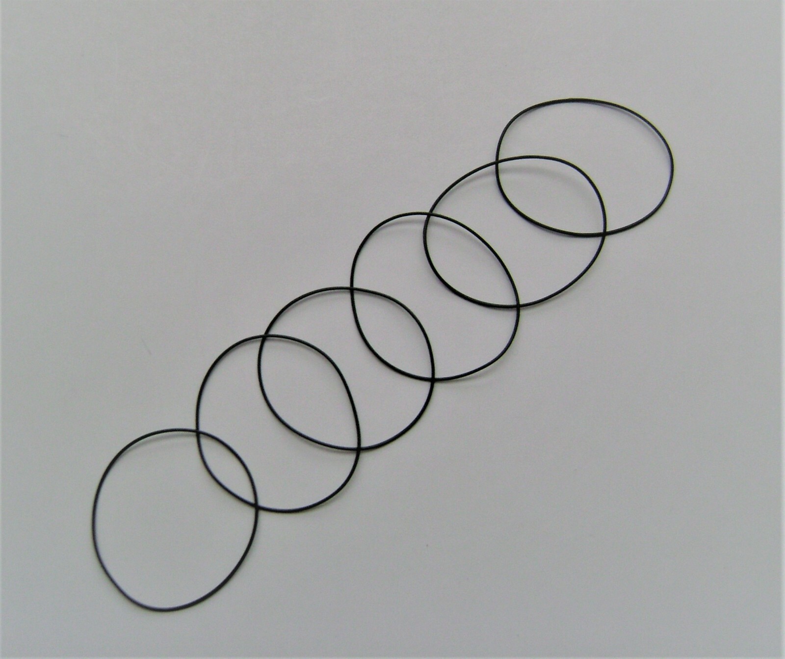 Watch case back bezel gaskets Flat many sizes & thickness x 6 pieces see list