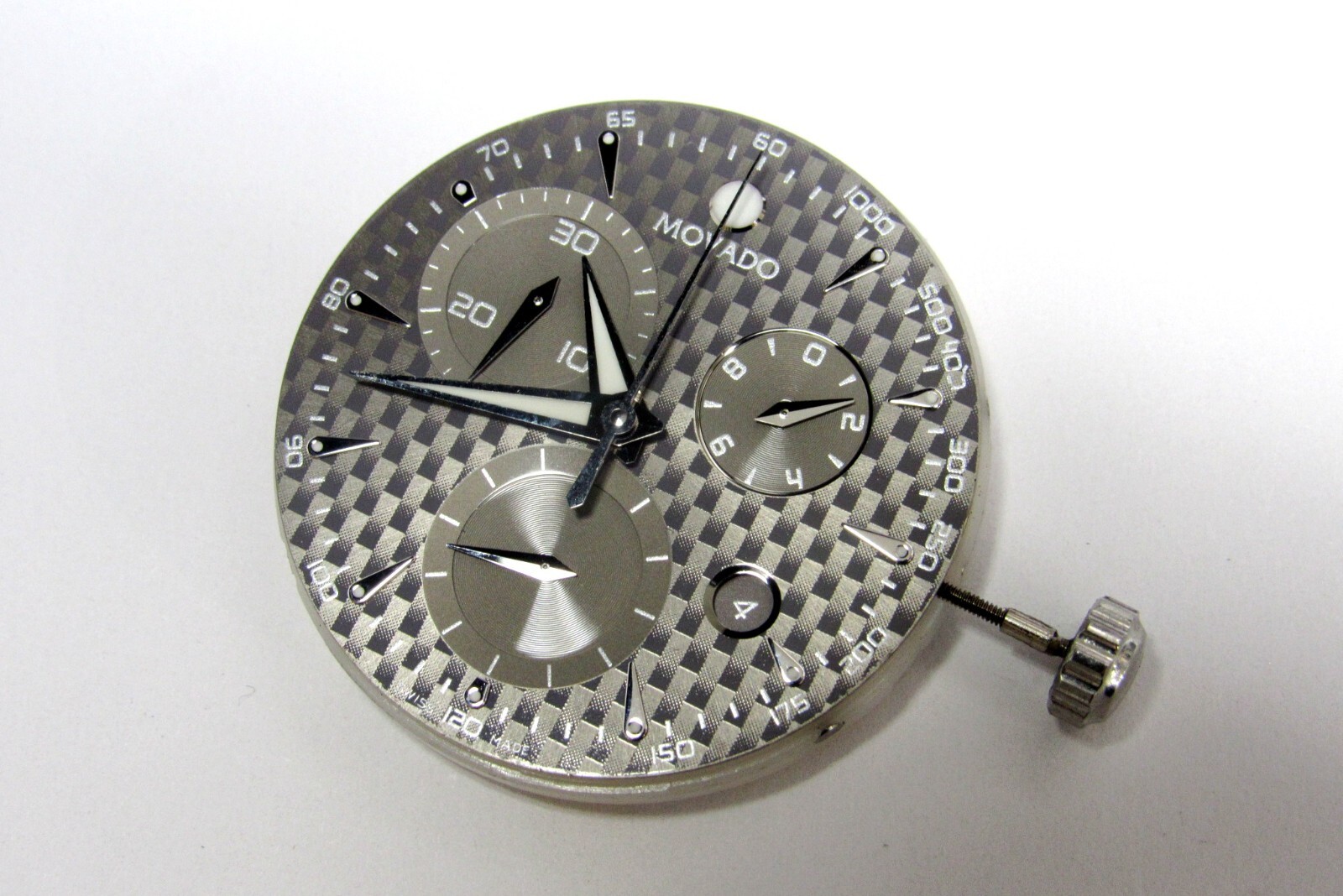 Movado SE Chronograph Carbon Fiber Mens Watch 0606143 Movement , Hands, Dial