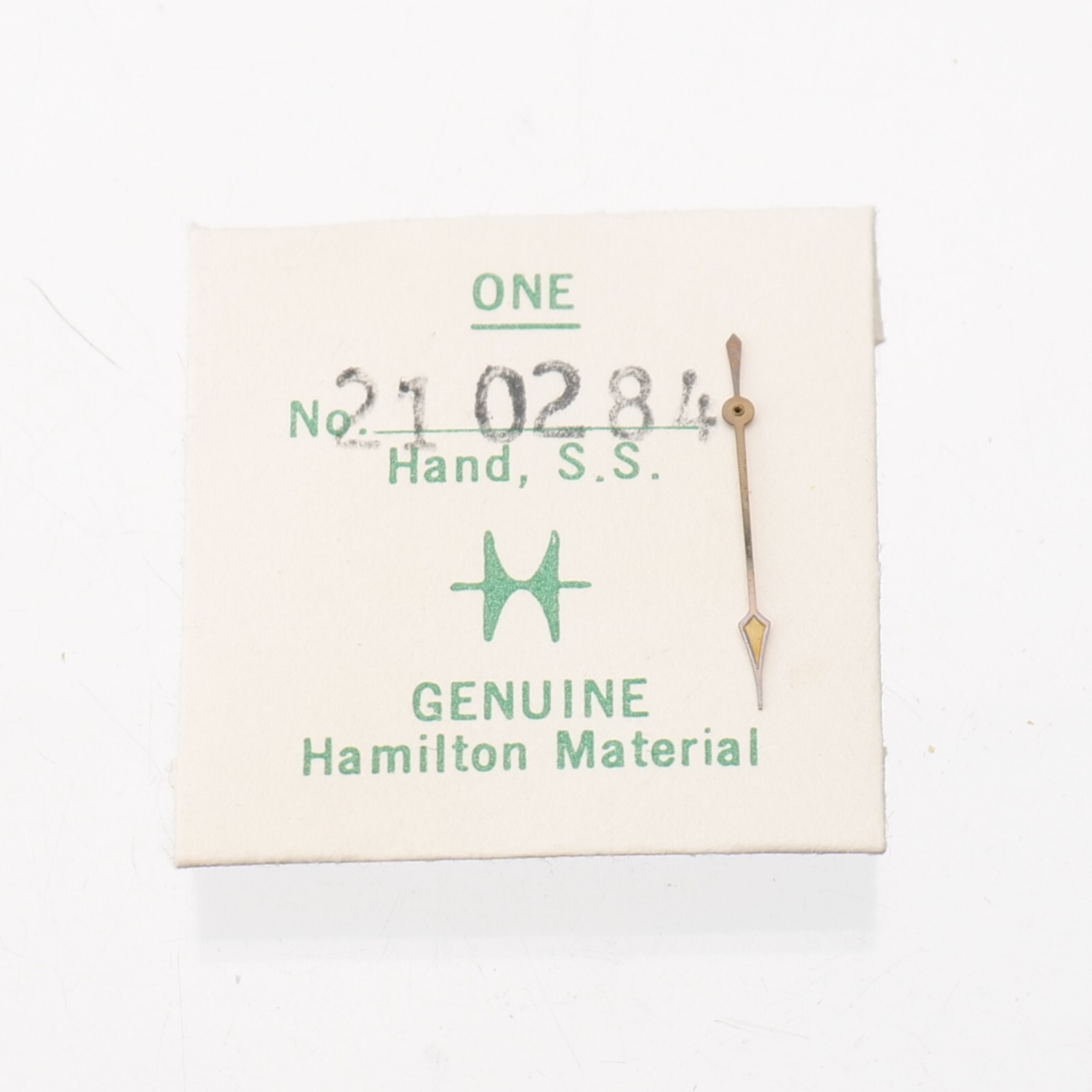 Hamilton 210284 Seconds Silver Lume Tip Hand Fits 735, 748 NOS Watchmakers (H23)