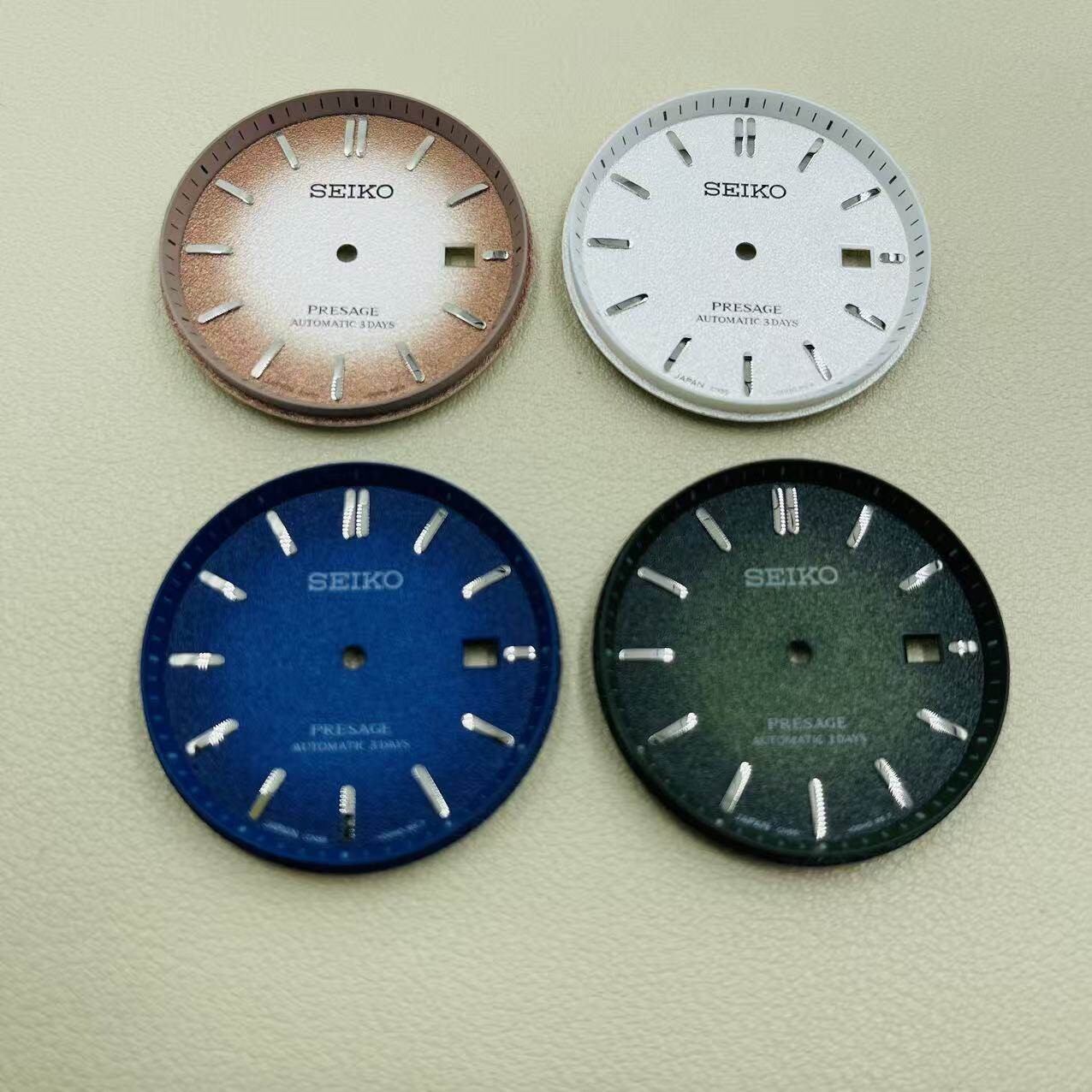 29/35mm Watch Dial Green Luminous for Seiko NH35 NH36 Cocktail Frosted Dials