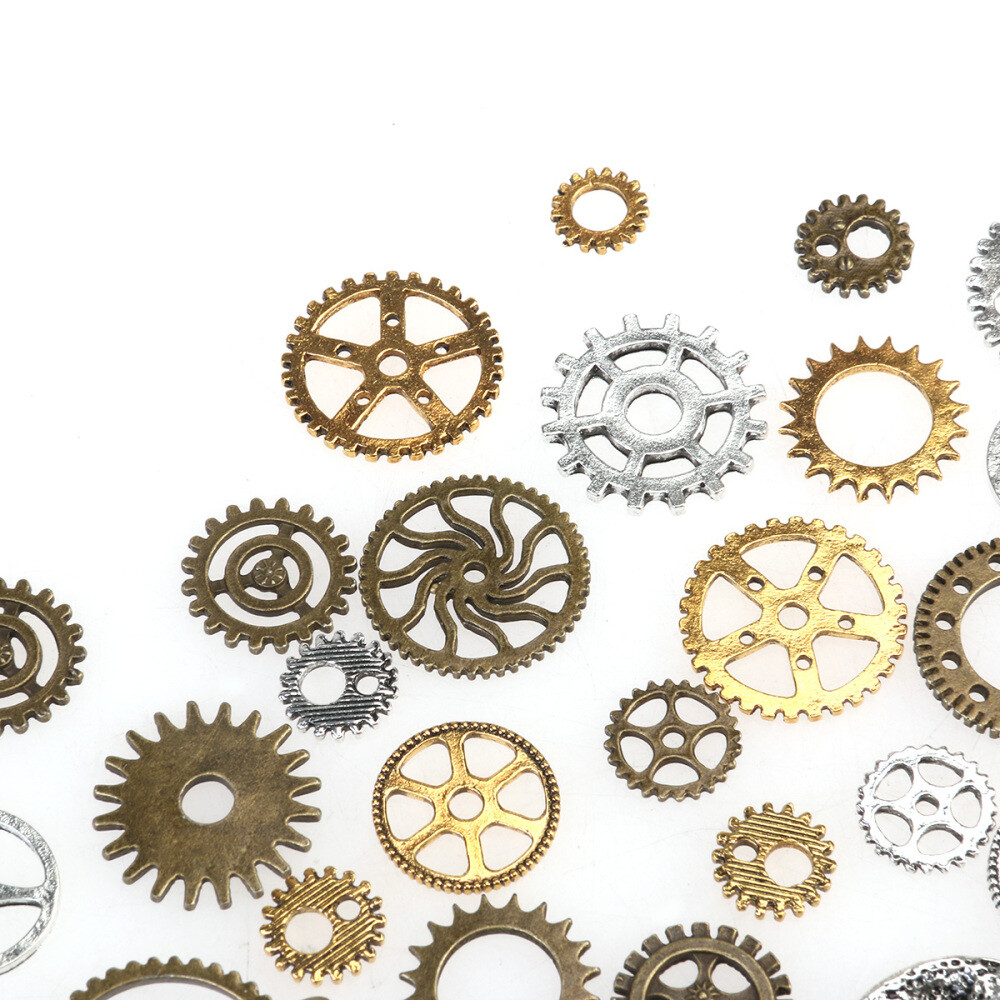 36 Grams Vintage Watch Parts Pieces for Crafting Steampunk Jewelry Altered Art