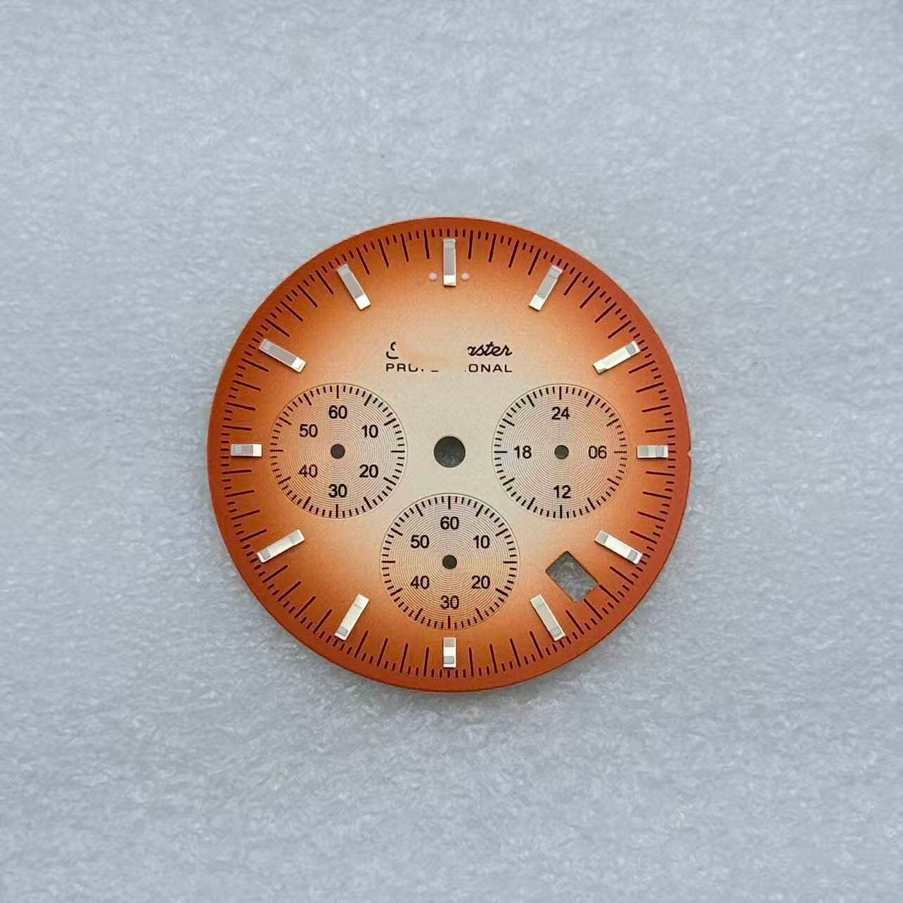 32.5mm Gradient Color Watch Dial Green Lume For VK63 Movement Watch Accessories