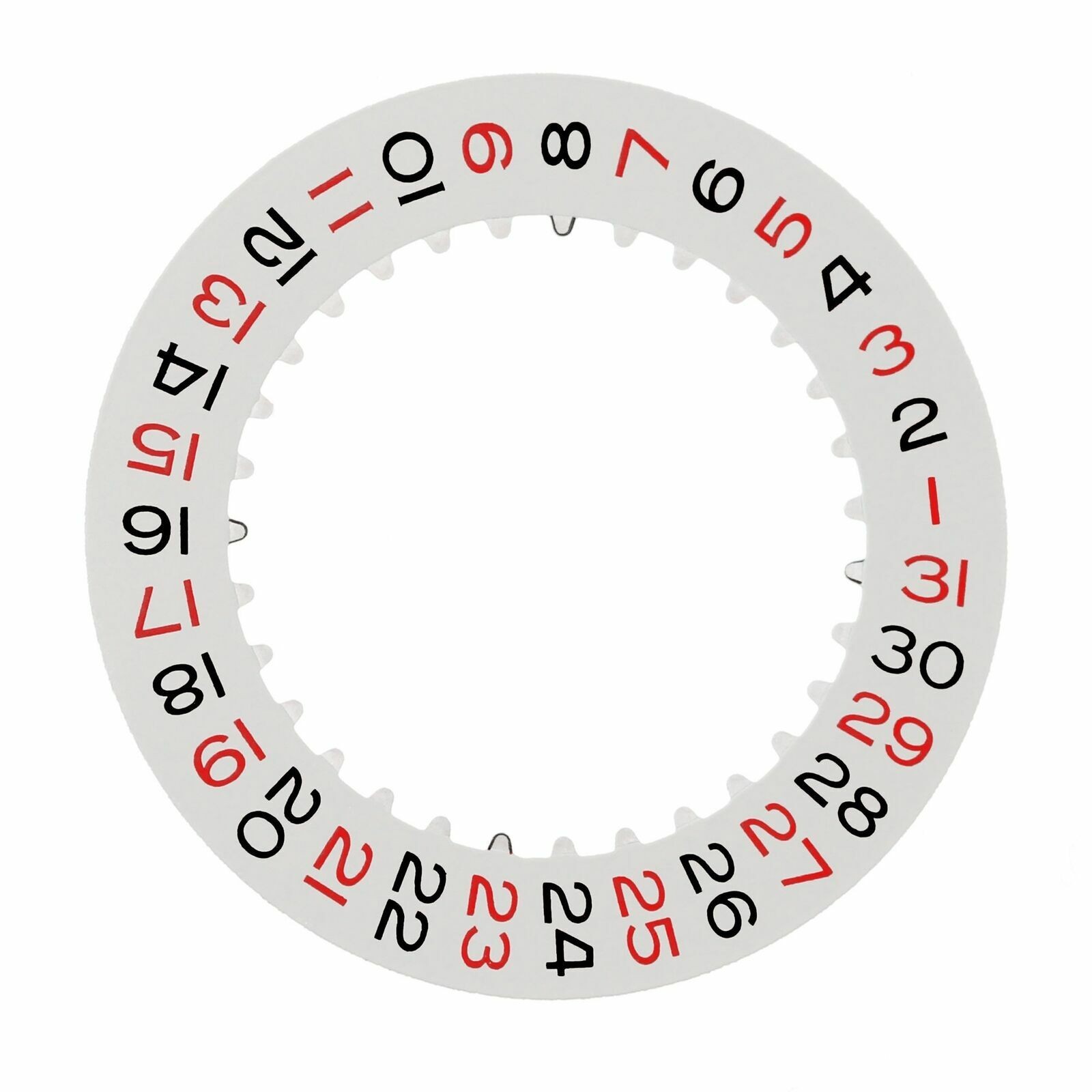 White Red Black Replacement Date Disc For Rolex Datejust II Turn-O-Graph