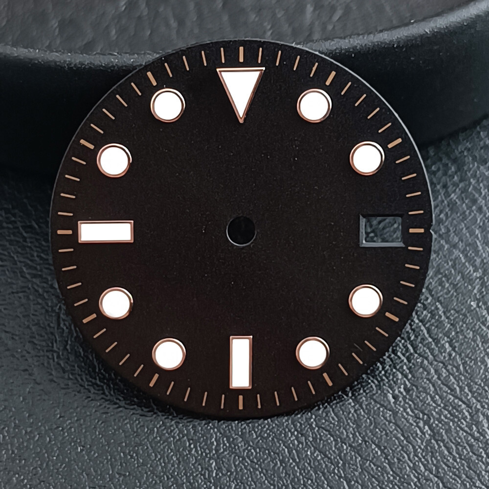 28.5mm nh35 dial green luminous for NH35/36 mechanical movements dial accessorie