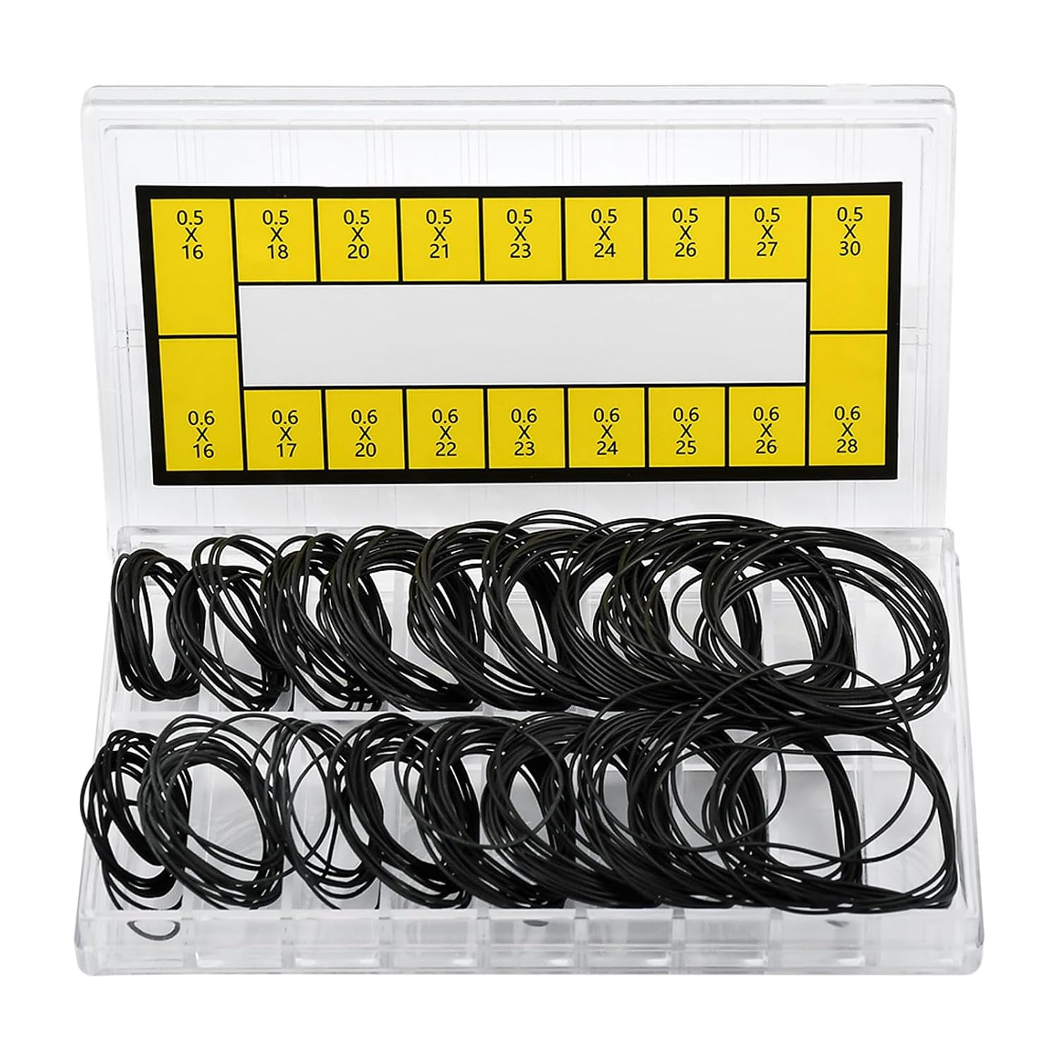 210 Pcs O Ring Watch Gasket Kit,18 Types Rubber Seal O Ring Watches Gasket Watch