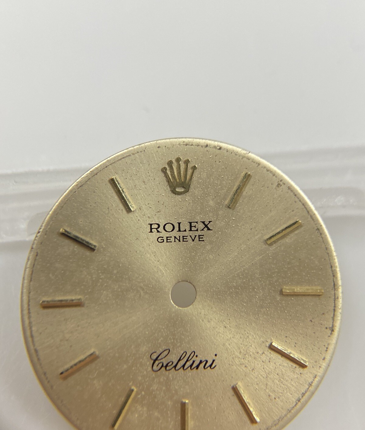 Original Rolex Cellini Caliber 1602 20mm Gold Dial