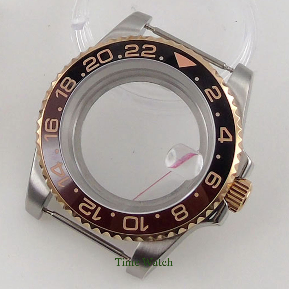 40mm Sapphire Crystal Watch Case Fit NH35 Miyota8215 ETA2824 2836 PT5000 DG2813