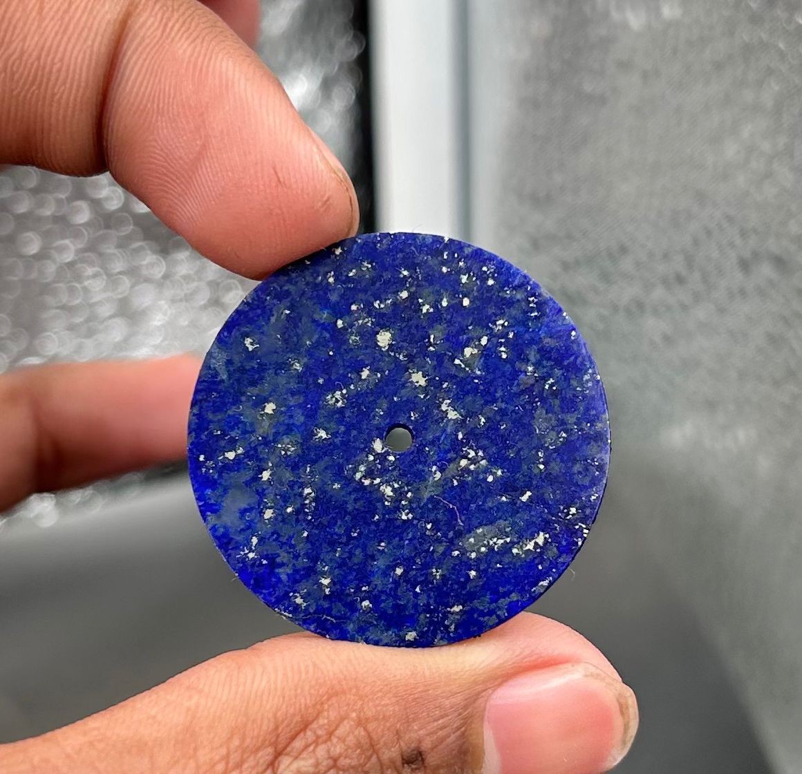 Blue Lapis lazuli Watch Dial: 33 mm Gemstone Watch dial Watch Face Flat Disk