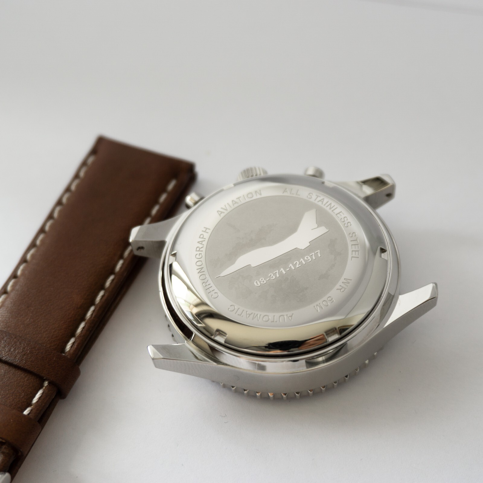 Aviation Chronograph ETA Valjoux 7750 Case Watch Kit / Kit DIY Watch Case