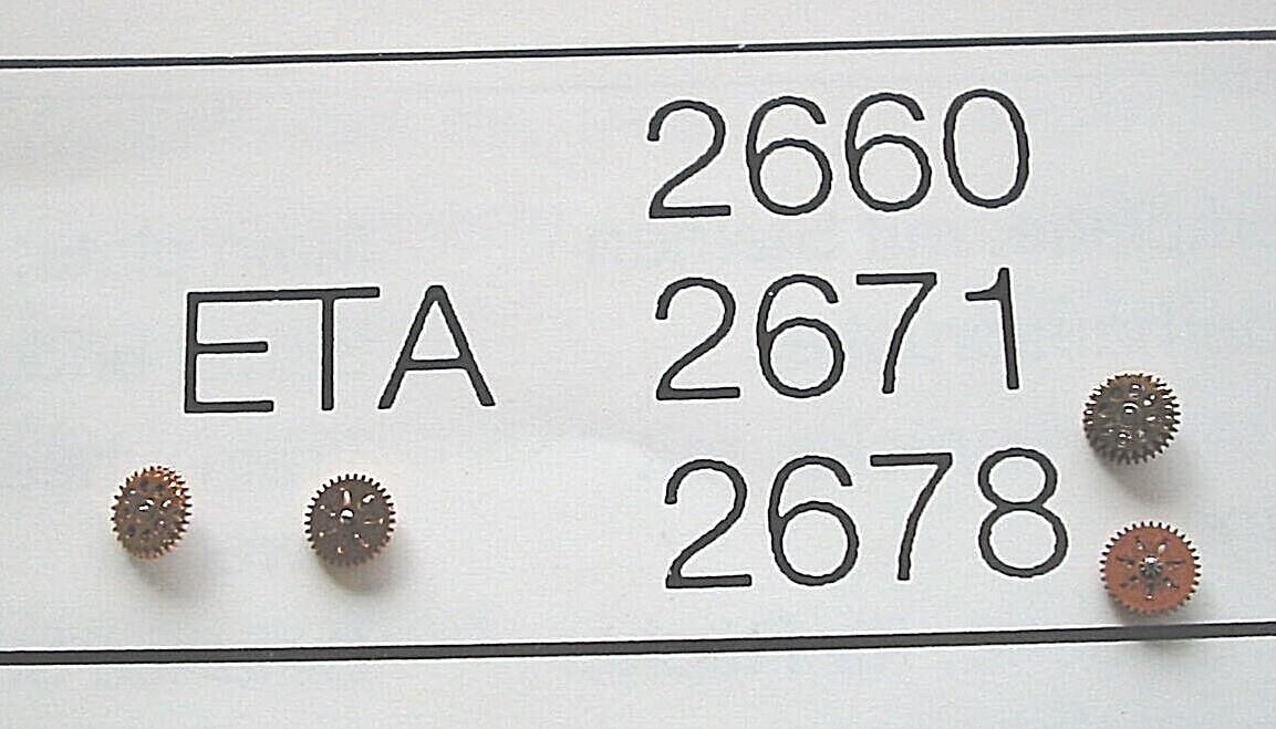 ETA 2671, 2641, 2651, 2661, 2677; two new reversing wheel #1488 + two new #1530