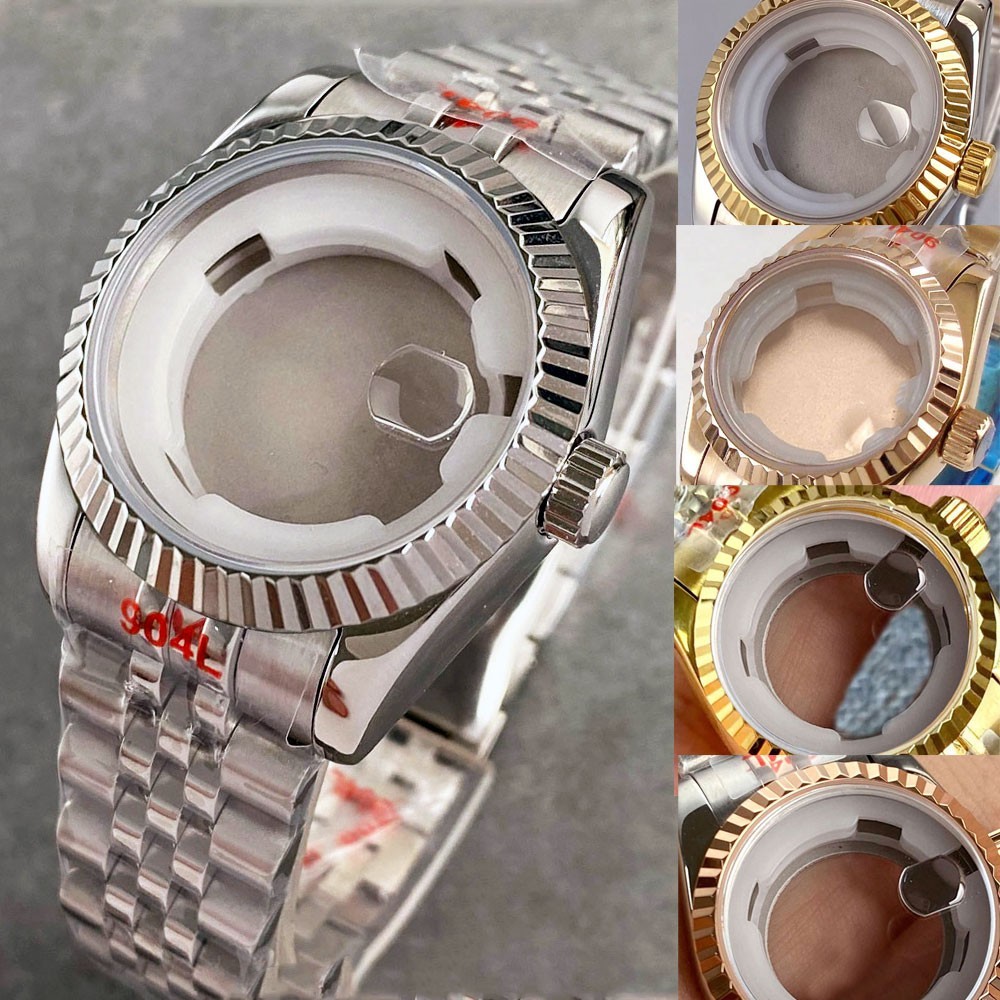 31MM Case Sapphire Jubilee Strap Fit NH05 NH06 Automatic Lady Watch Fluted Bezel