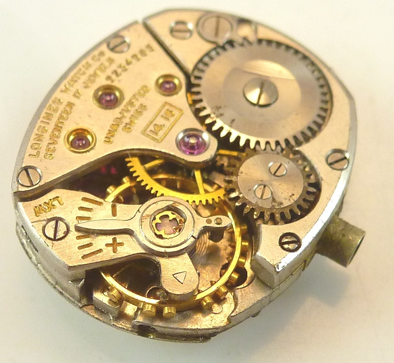 Vintage Longines 14.16 LDS Wristwatch Movement – Parts / Repair Good Balance