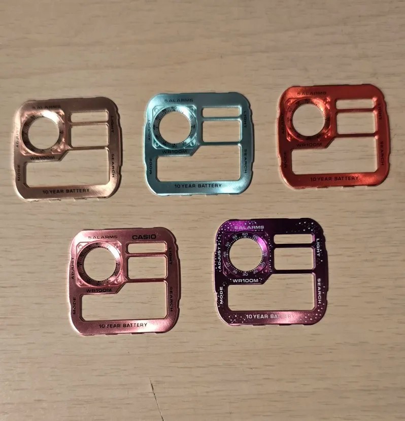 Watch Faceplate Dial Insert Mod Kit Fit AE1200 AE-1200 Movement 3299 Metal Upgra