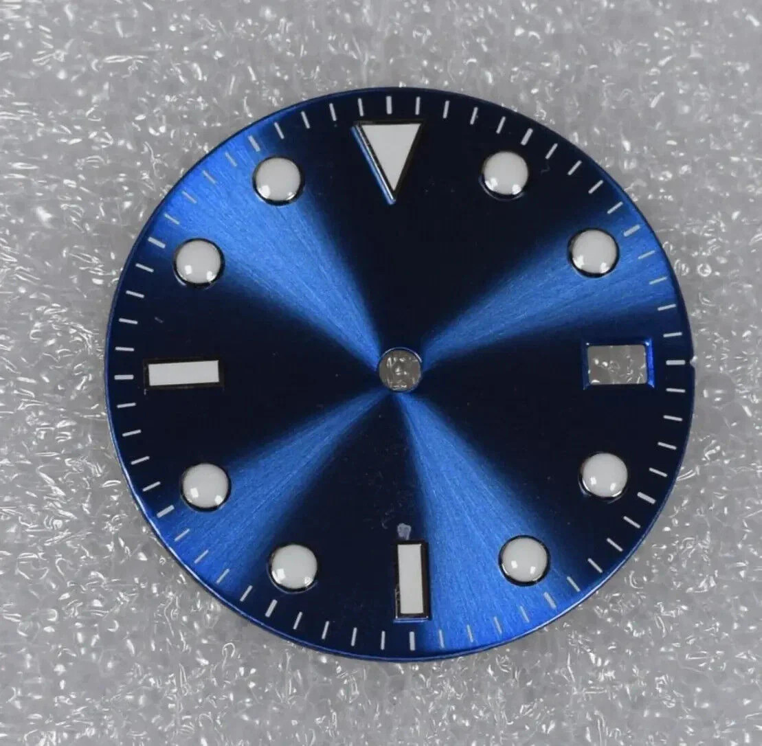Dial 29.0mm No Logo for watch moding – BLUE – fits NH35 Family of Movements
