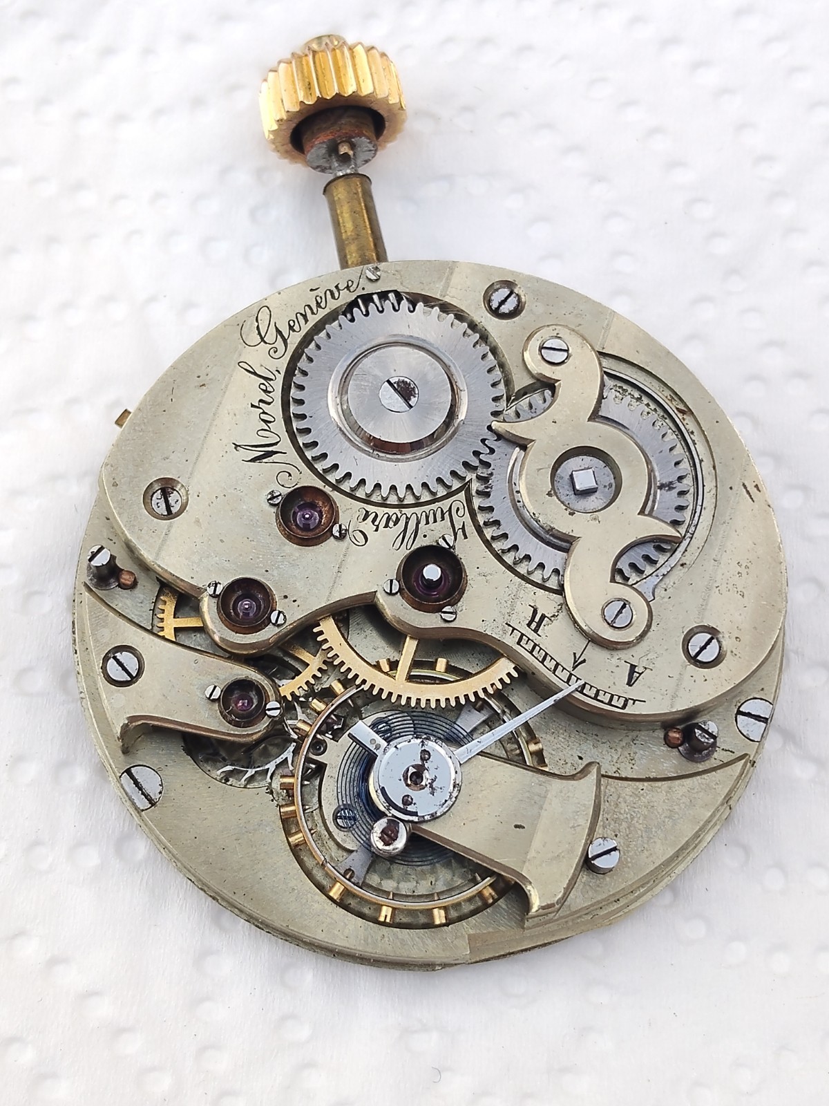 Juillard Morel Geneve – High grade pocket watch movement. (R-2720)