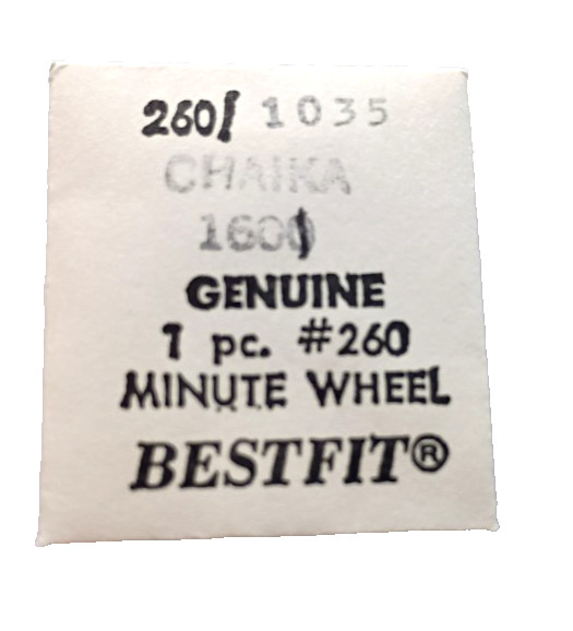 Chaika 1600 1601 Minute Wheel (WITH AXLE watch part #260/1035 SLAVA ZARIA 1601