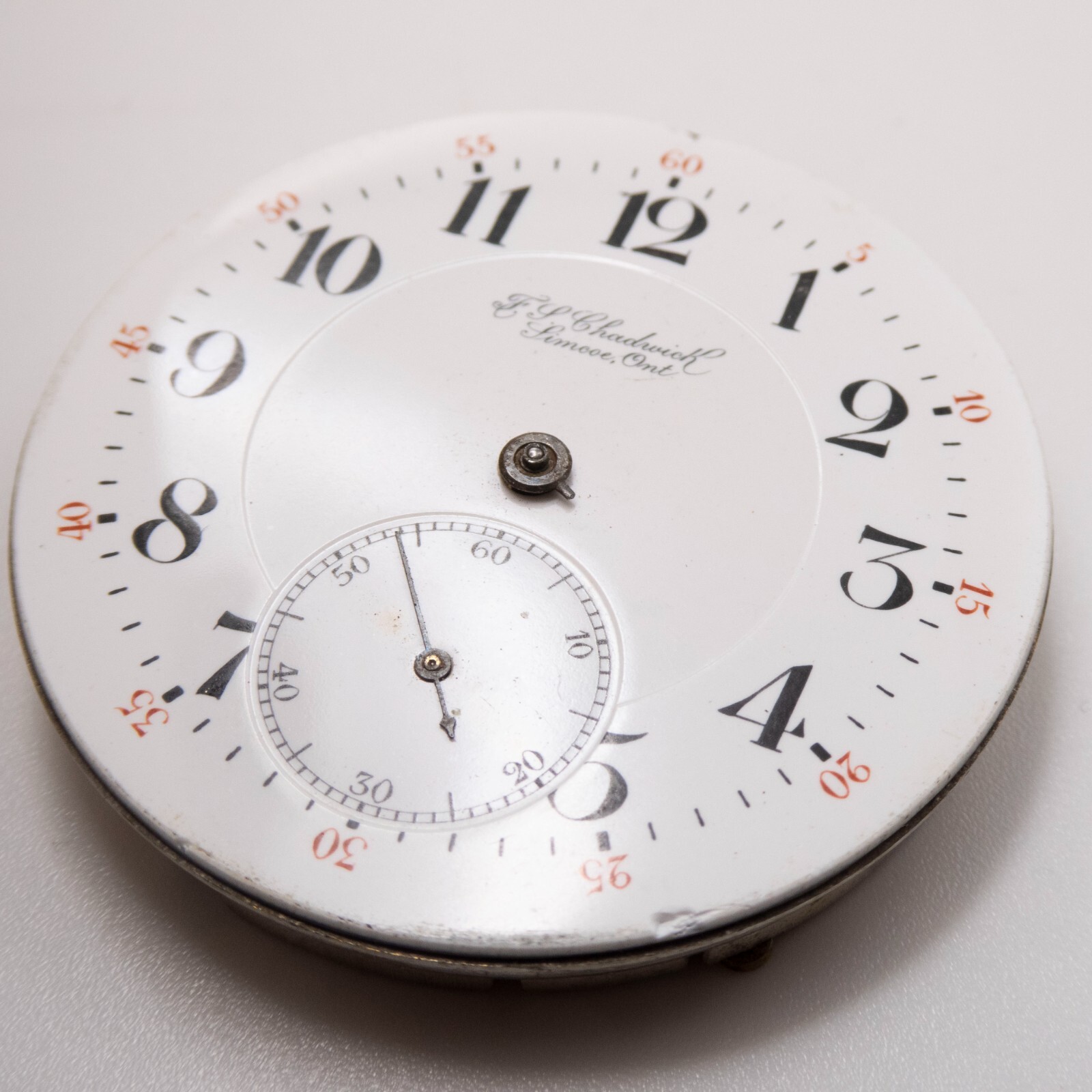 High Grade Swiss 43.1 x 9 mm 17-Jewel Antique Pocket Watch Movement, Parts