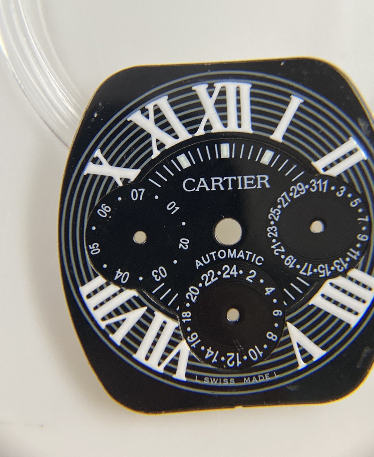Original Cartier Roadster Chronograph 2618 Cal. 8510 Black/White Roman Dial