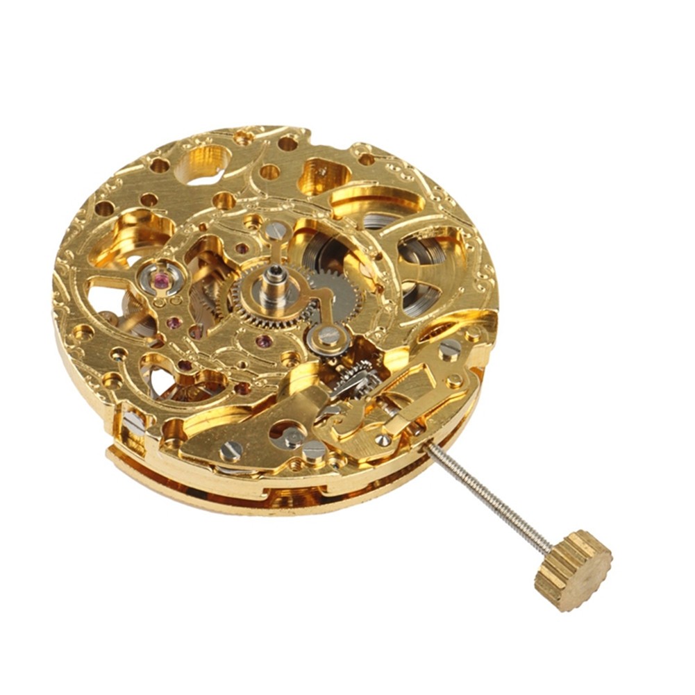 Mechanical Movement Hollow Three-Needle Movement Gold Machine for 8205 8215