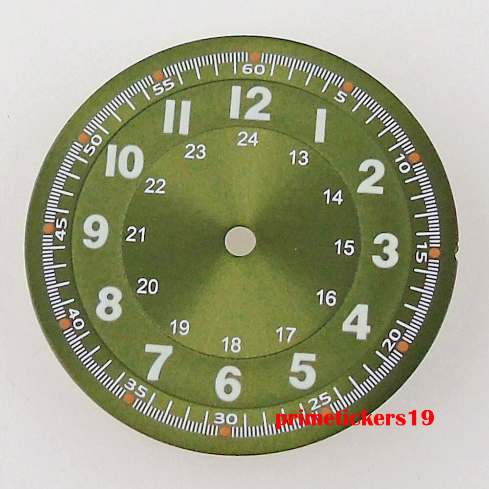 29mm Multicolor Watch Dial Hands Set Luminous Fit NH35 NH36 ETA2824 PT5000 Movt