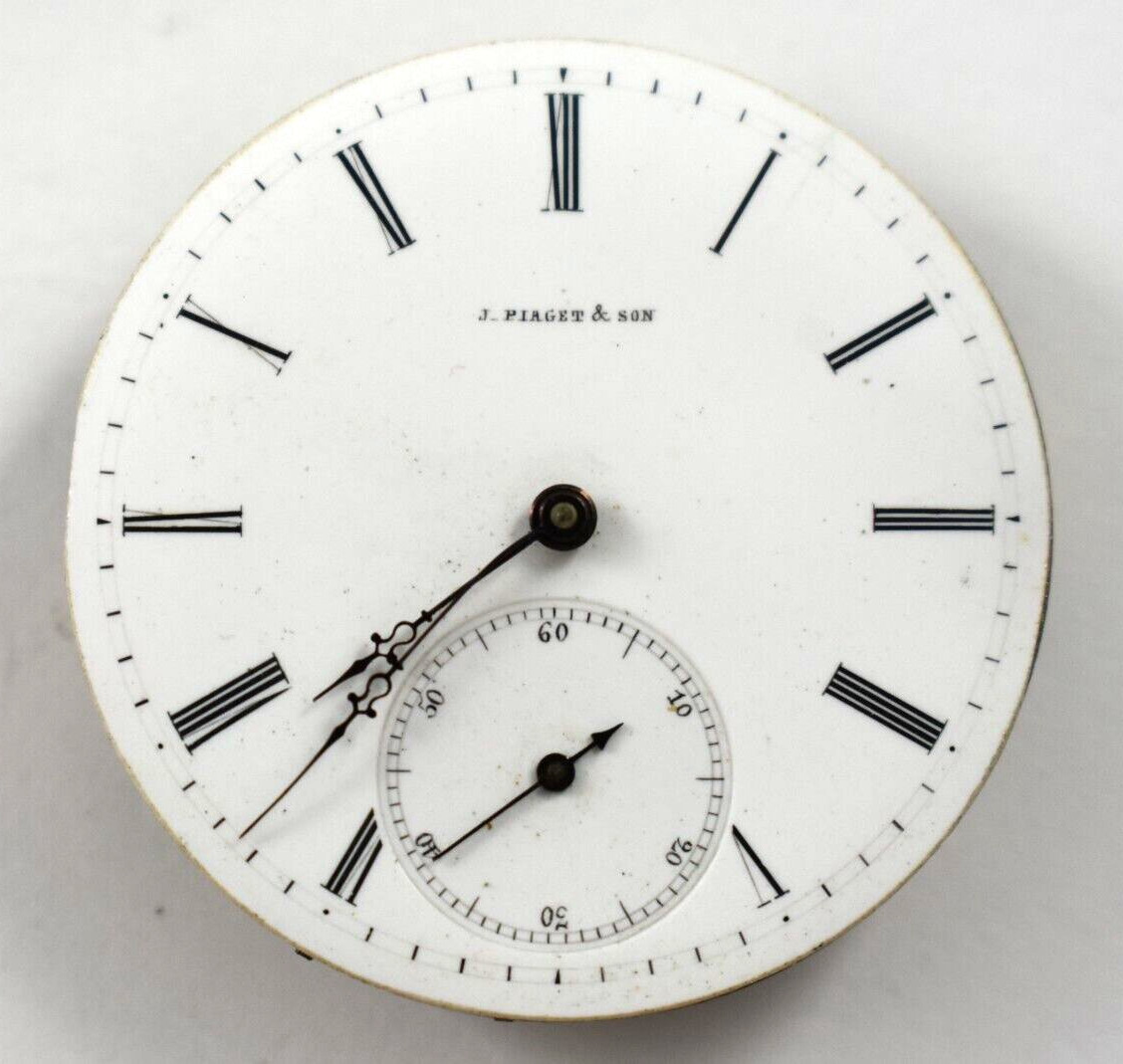 Vintage J.Piaget & Sons 38.30mm KW/KS Pocket Watch Movement lot.wc
