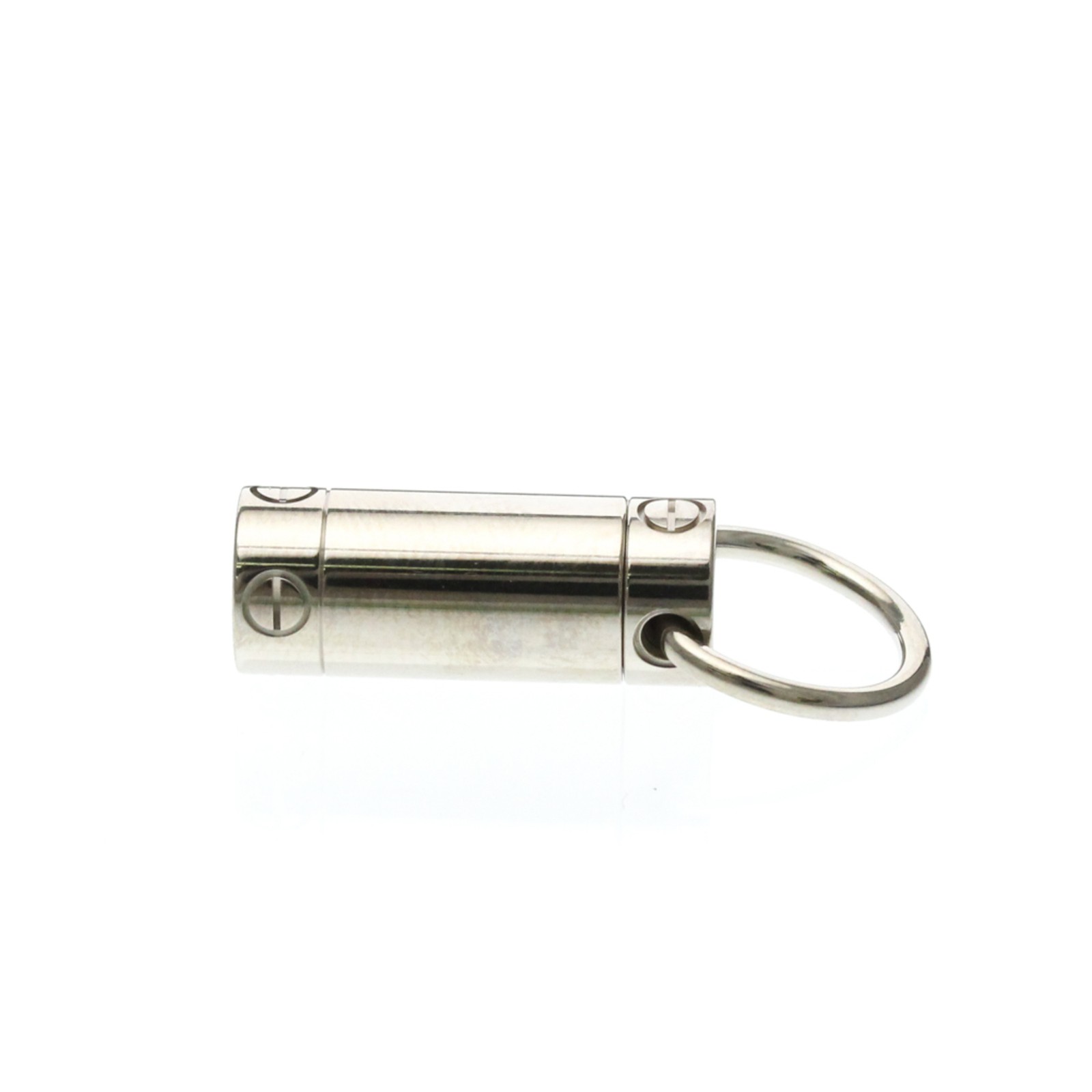 Cartier White Gold (18K) No Stone Necklace Charm Silver Love Screw… BF589975