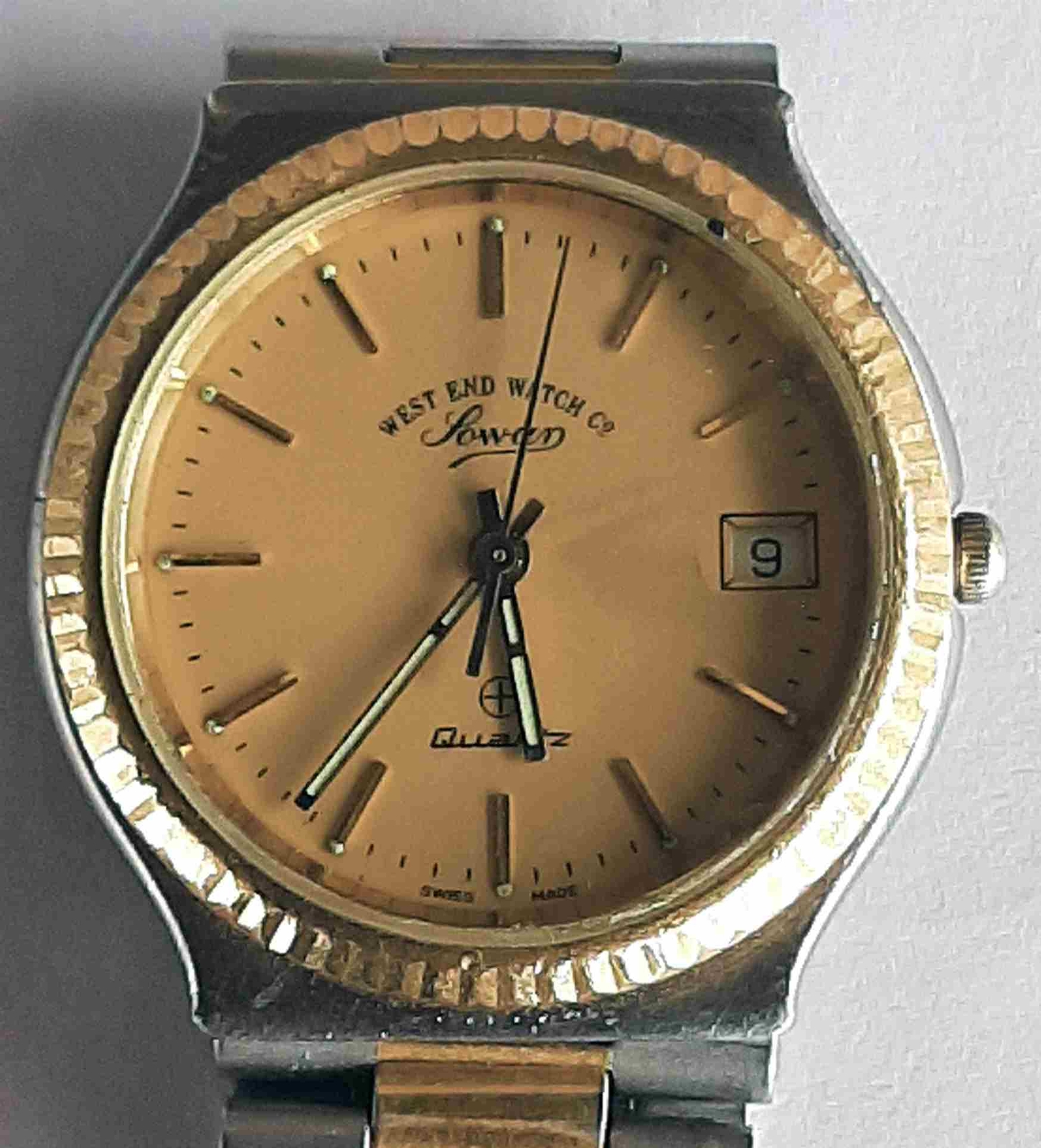 VTG WEST END Quartz Gold & Steel Wristwatch. Ref: 5552, Cal: 955 412