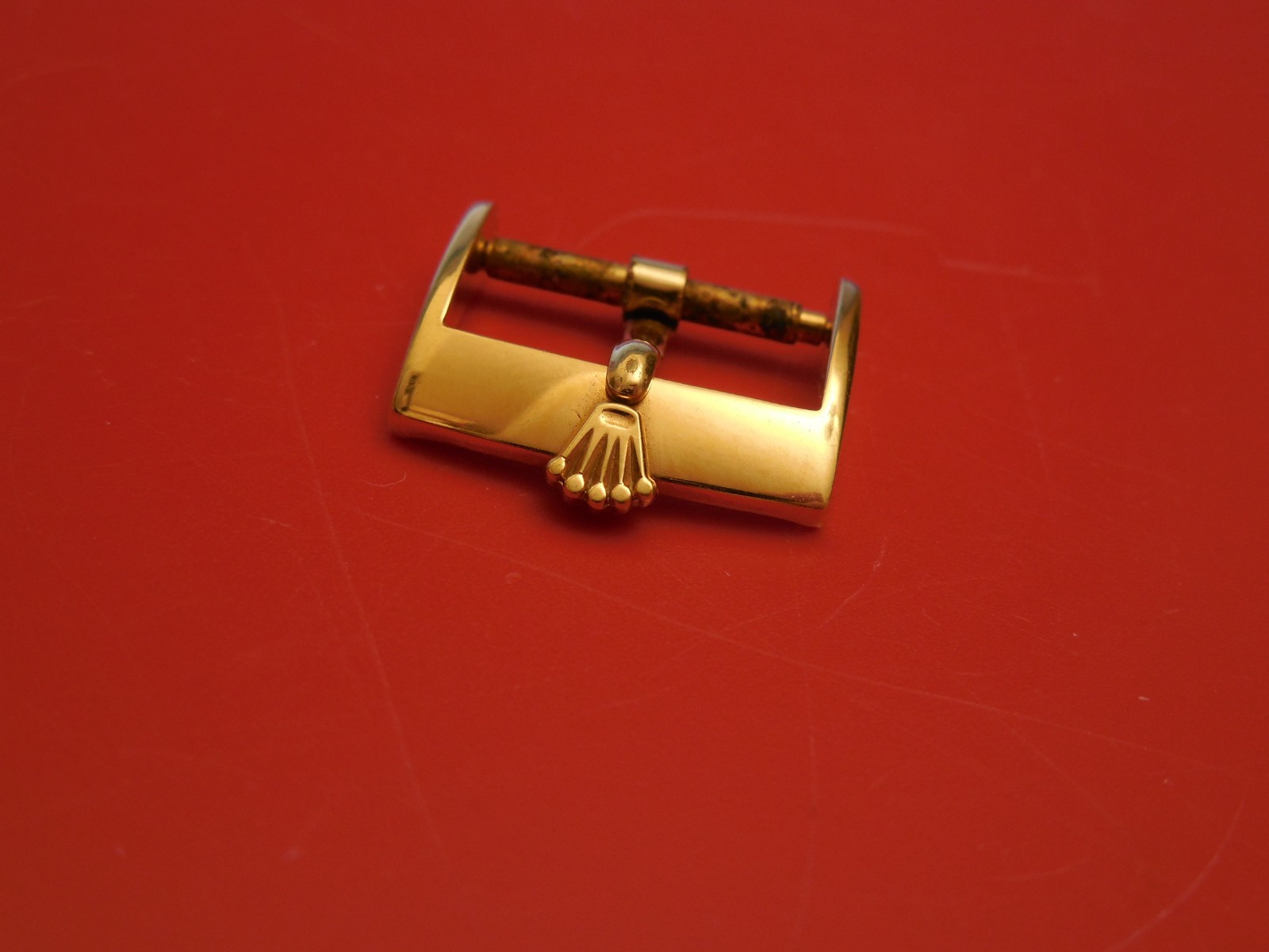 ROLEX GOLD PLAQUE 16MM 18MM BUCKLE FOR LEATHER STRAP BAND BRACELET
