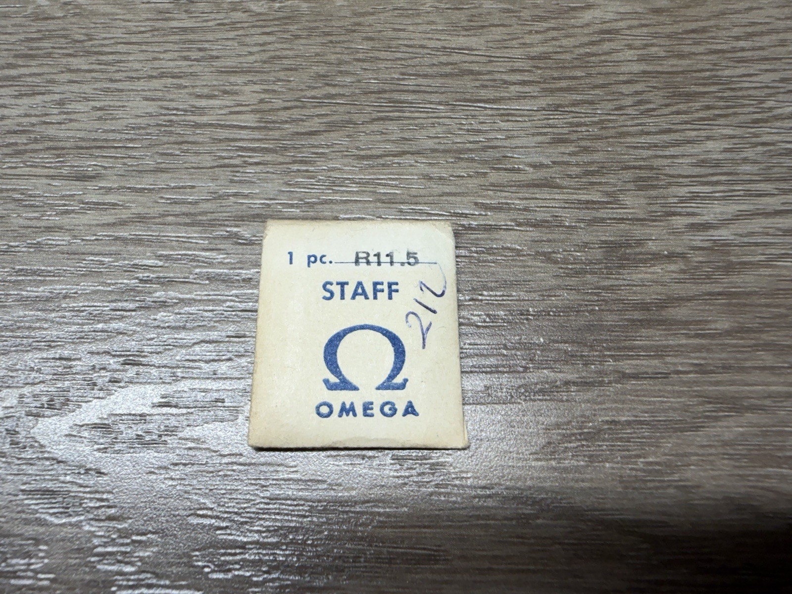 Vintage Omega Genuine Swiss Made Rustproof Watch Part Staff No. R11.5 NOS NEW