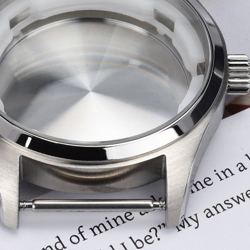 FEIYASHI 40mm Vintage Diver Watch Case Silver Steel 10ATM For Seiko NH35 38 NH36