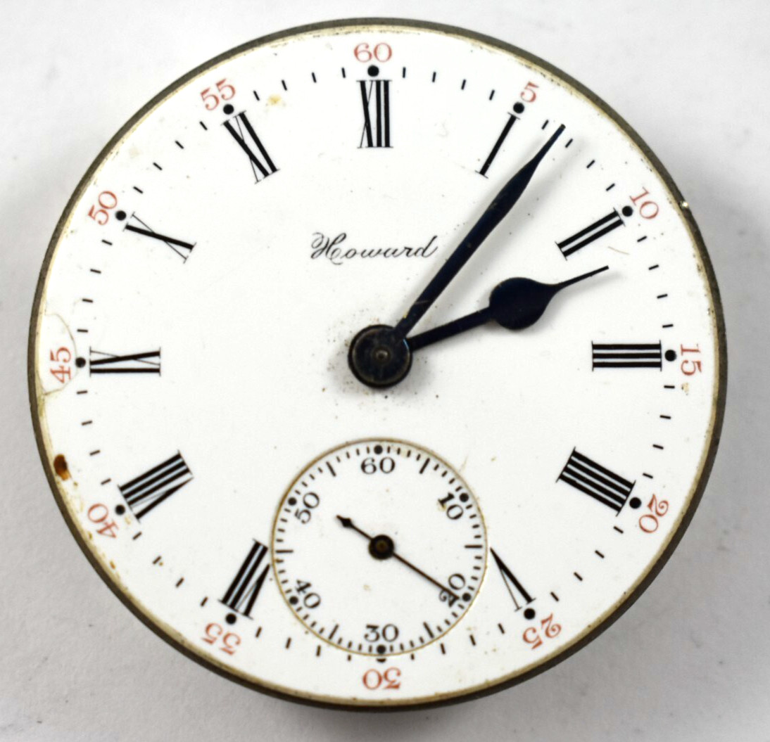 Vintage E.Howard Series 3 16s 17J Hunting Pocket Watch Movement lot.fc