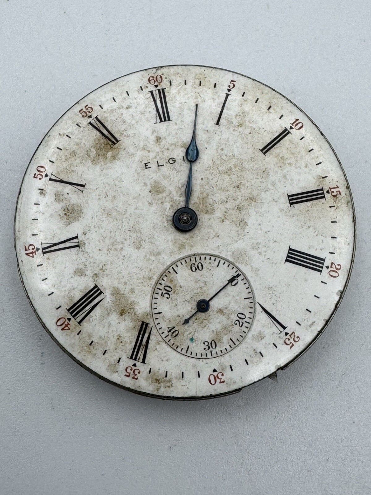 Vintage Elgin 16s 7J Grade 290 Pocket Watch Movement For Parts Or Repair