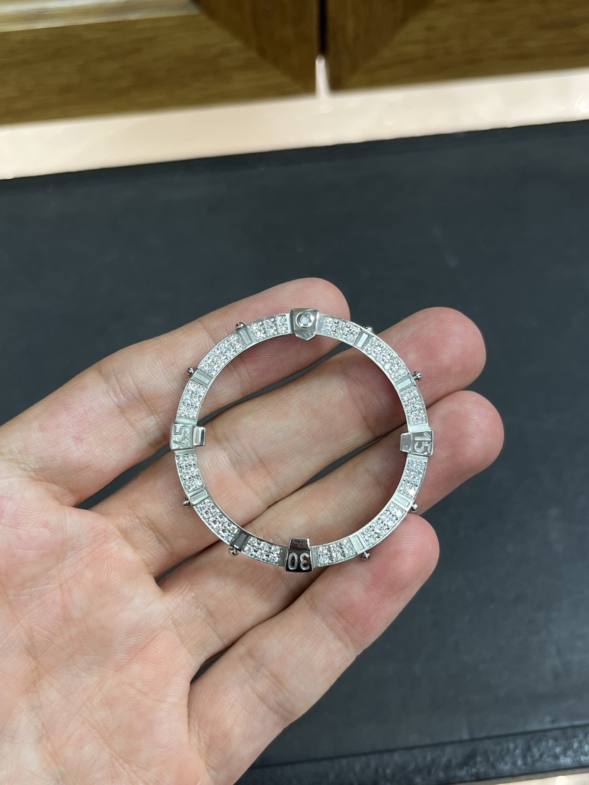 Genuine Breitling Super-Avenger Factory Diamond Bezel