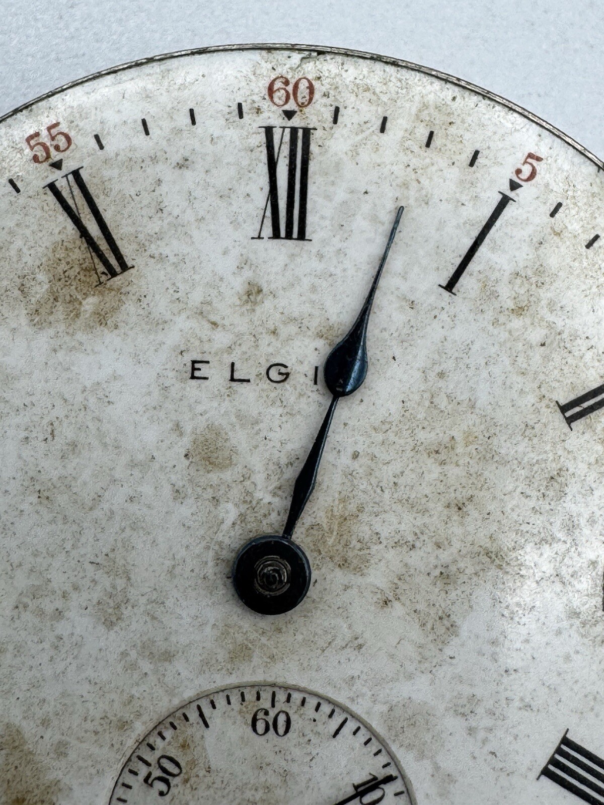 Vintage Elgin 16s 7J Grade 290 Pocket Watch Movement For Parts Or Repair