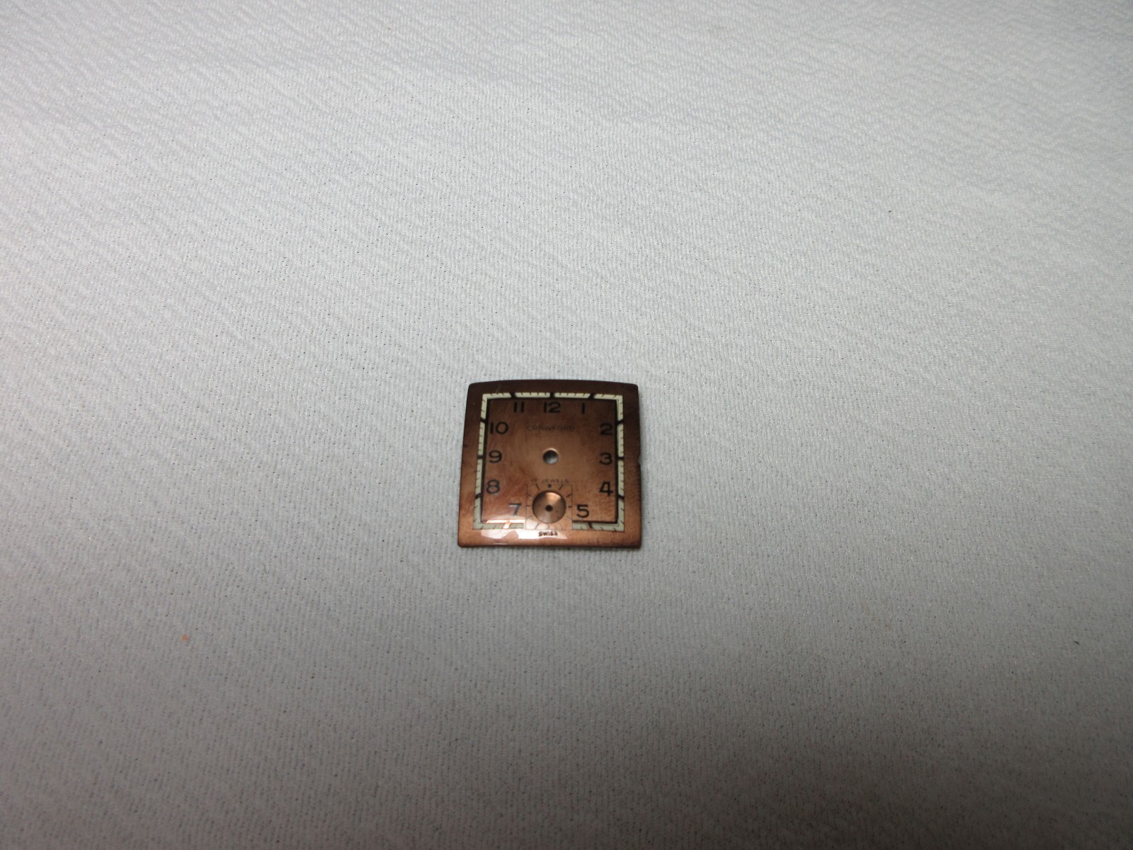 CRAWFORD MENS WRIST WATCH DIAL FACE WATCHMAKER REPACEMENT REPAIR PART#48