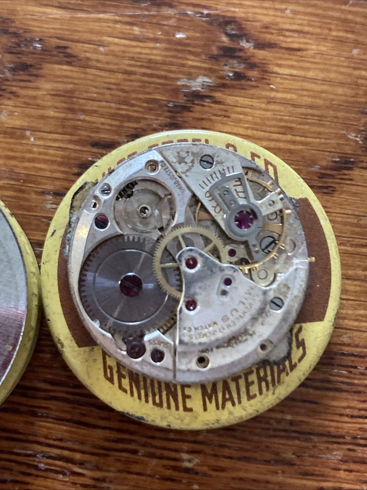 VTG MILUS F465 MVT, Swiss, 17J, Good Balance, Sold As Is, No Return