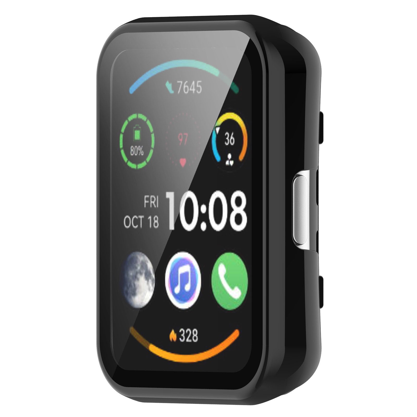 PC+Tempered Film Protective Case for Huawei Watch Fit Special Edition (B39)