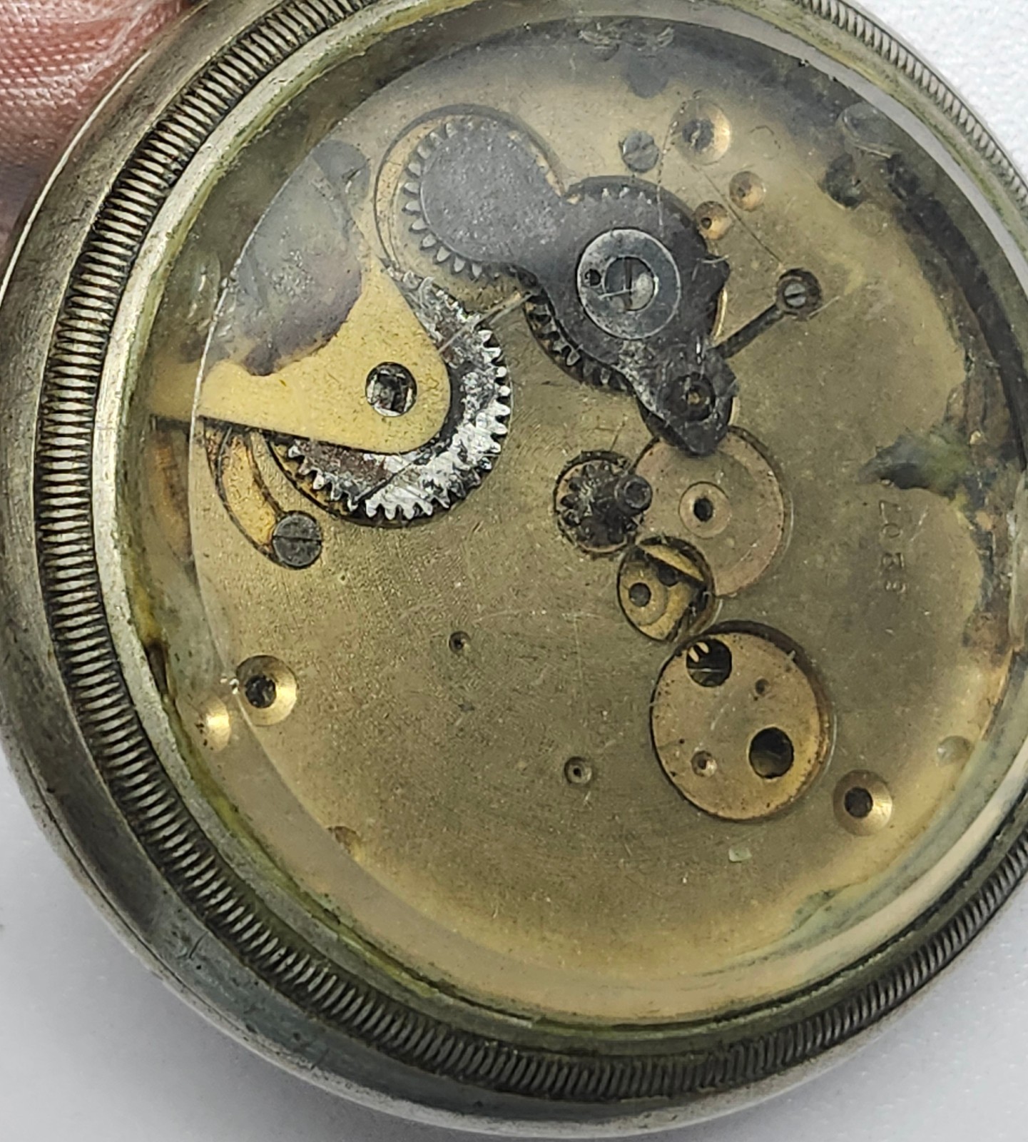 Vintage American Waltham 15J Pocket Watch Movement & Case-Crescent