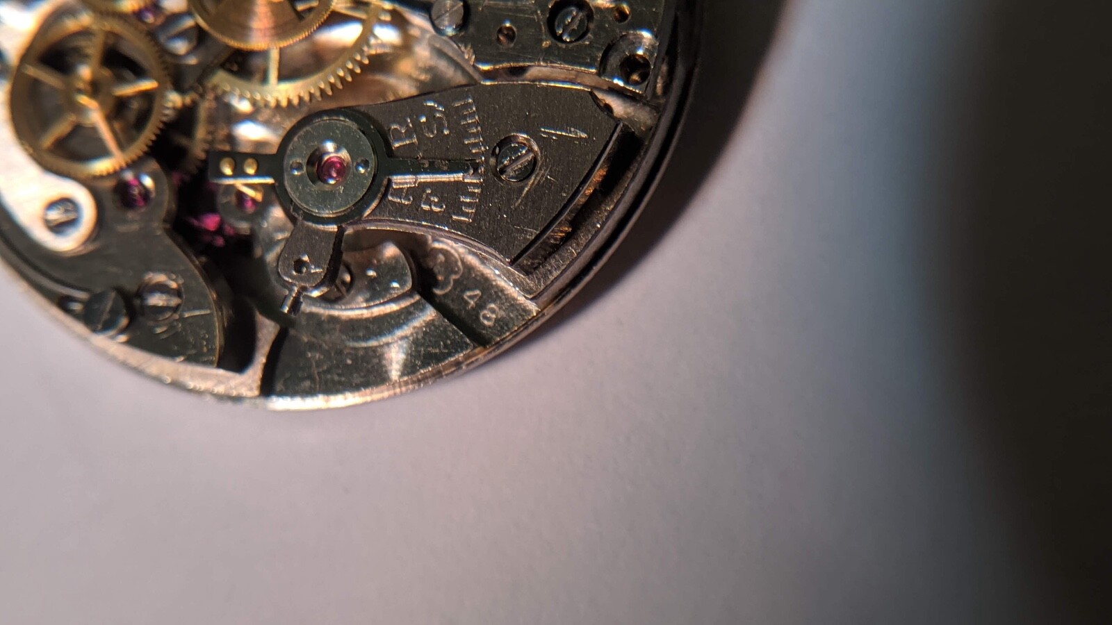 Longines L 48 17 JEWELS DIAL, Chrono MOVEMENT, HANDSx3 FOR PARTS OR REPAIRS, no