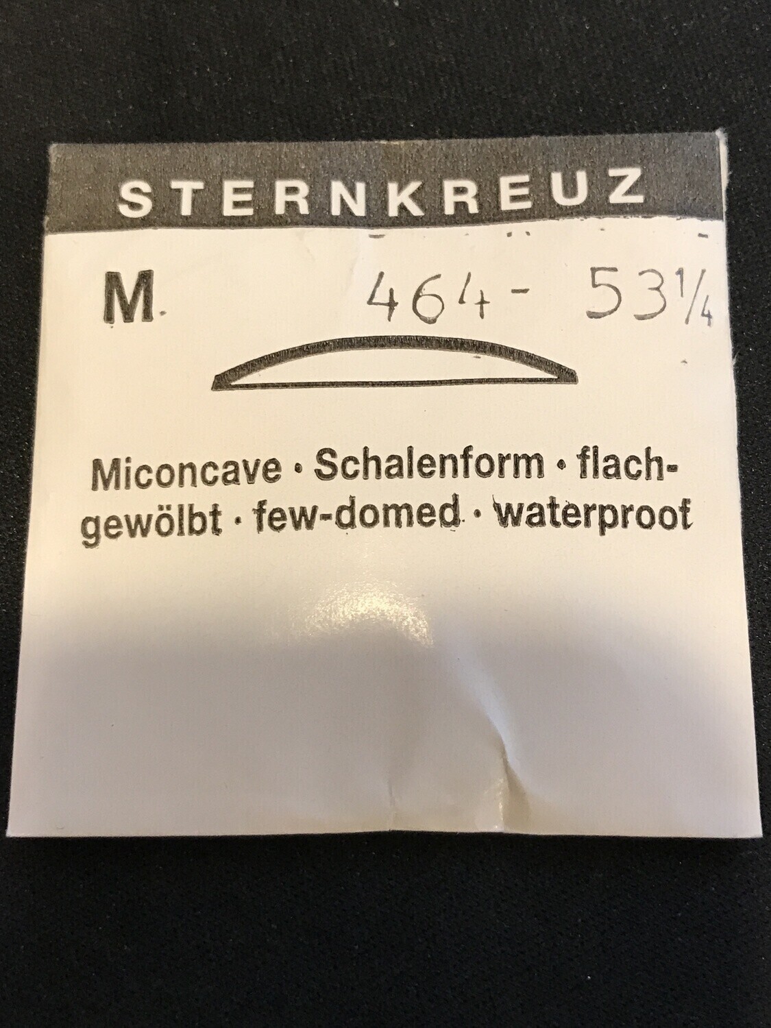 Sternkreuz 53¼ Miconcave 46.4mm Acrylic Pocket Watch Crystal – New