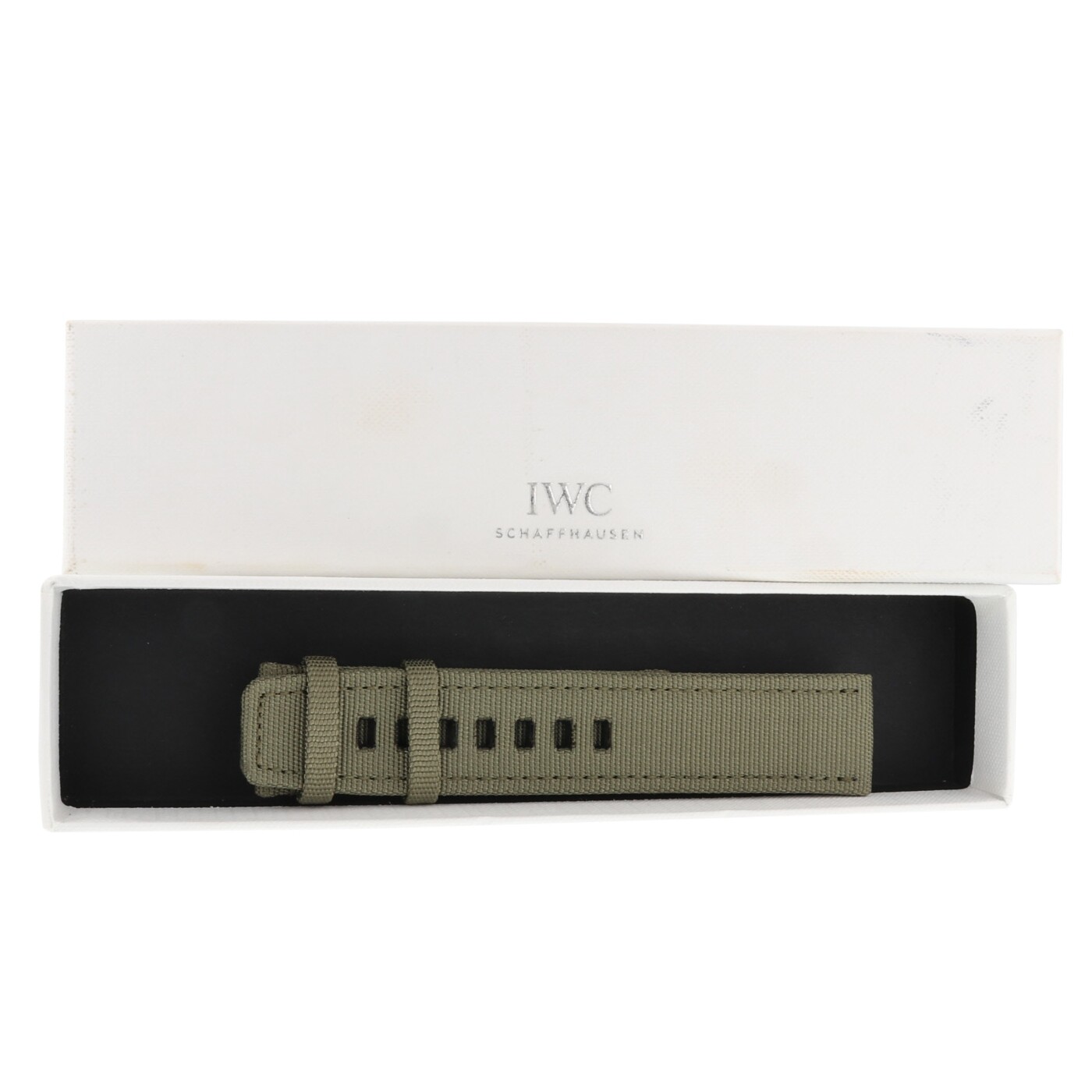 IWC Mens Fabric Strap Brand New Military Green